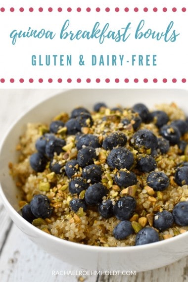 Back to School Quinoa Breakfast Bowls - Rachael Roehmholdt